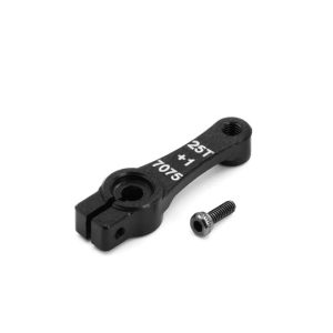 Black 7075-T6 aluminium +1mm servo horn - 25T (LC10B5, PTG1 or PTG2)