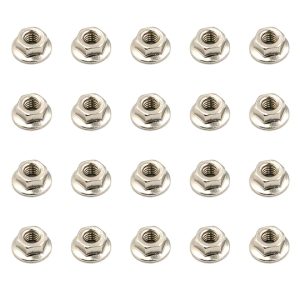 M4 flanged locknuts (20)