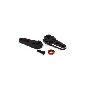 Aluminium clamping adjustable double servo arm - 24 spline (HiTec)