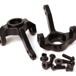 Aluminium steering knuckle set - Black (Axial SCX10) (D)