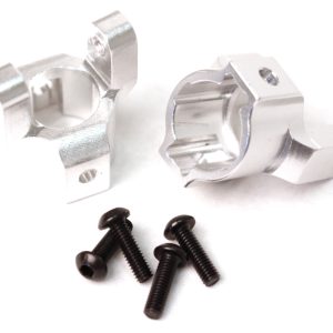 Aluminium C hub set - Silver (Axial SCX10) (D)