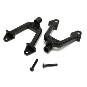 Aluminium front shock tower hoops - Black (Axial SCX10) (D)