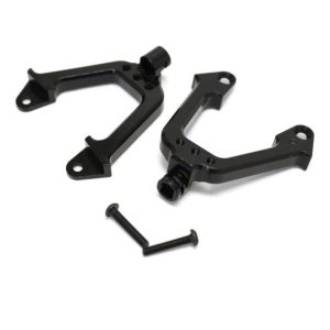 Aluminium rear shock tower hoops - Black (Axial SCX10) (D)