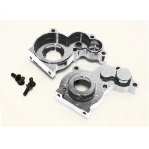 Aluminium centre transmission case - Silver (Axial SCX10) (D)