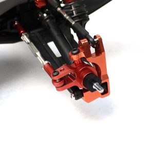 Aluminium front steering knuckles - pr - Red (Traxxas Slash 4wd)