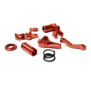 Aluminium servo saver set - Red (Traxxas Slash 4wd)