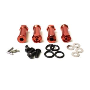Aluminium widening kit - Red (Traxxas Slash 4wd)