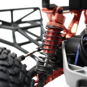 Aluminium rear shock absorbers - Red (Traxxas Slash 2/4wd)