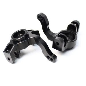Aluminium steering knuckle set - Black (Axial Yeti) (D)