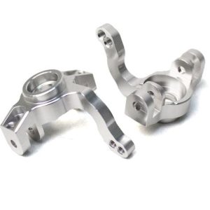Aluminium steering knuckle set - Silver (Axial Yeti)