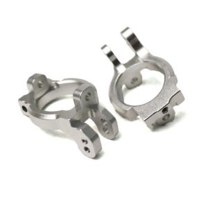 Aluminium front hub carriers - Silver (Axial Yeti)