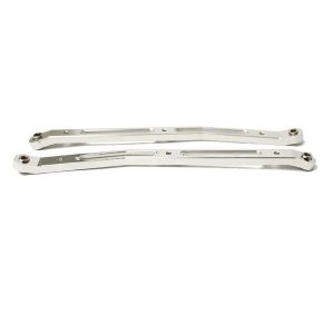 Aluminium rear upper links - pr - Silver (Axial Yeti) (D)