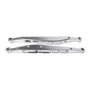 Aluminium rear lower links - pr - Silver (Axial Yeti) (D)