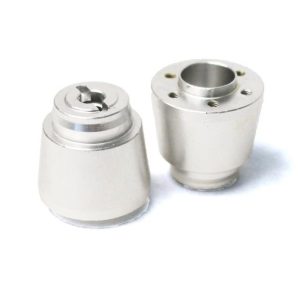 Aluminium rear wheel hubs - pr - Silver (Axial Yeti)
