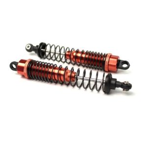 Aluminium front shock absorbers - pr - Red (Axial Yeti) (D)