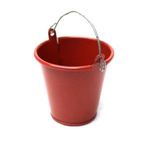 Large tin pail - Red (1/10th Scale/Trail vehicles)