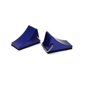 Aluminium wheel chocks - pr - Blue (1/10th Scale/Trail vehicles)