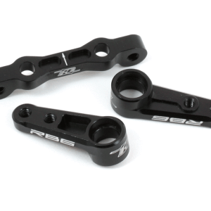 Black aluminium steering rack and bellcranks set (Kyosho Ultima RB6)
