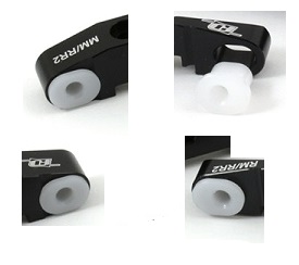 Delrin toe-in insert set - for RDRP0212 (Kyosho Ultima RB6) (D)