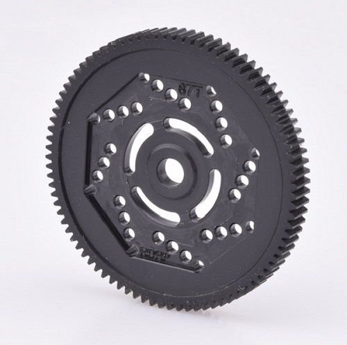 Precision machined R2 87 tooth spur gear - 48dp (Associated, Yokomo or VBC Racing)