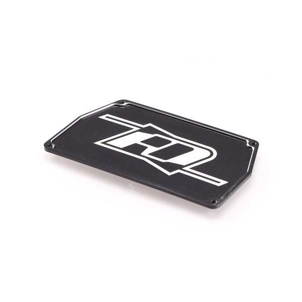 Black aluminium electronics mounting plate (Associated B6 or B6D)