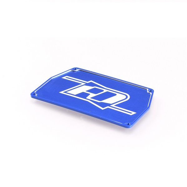 Blue aluminium electronics mounting plate (Associated B6 or B6D)
