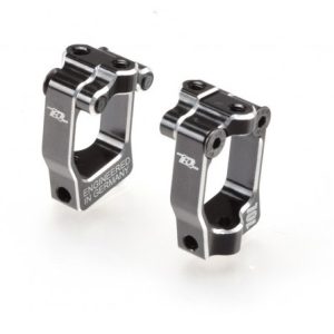 Black aluminium 10 degree caster block set (Associated B64 or B64D)