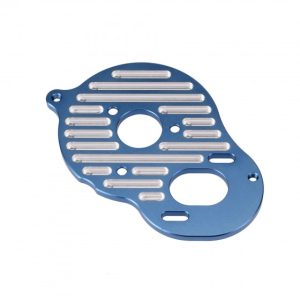 Blue aluminium heatsink motor plate (Associated DR10 or ProSC10)