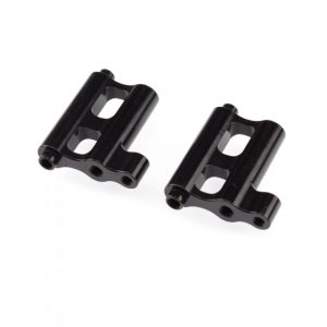 Black aluminium radio tray mount set - 2 pcs (Associated RC8B3.2)