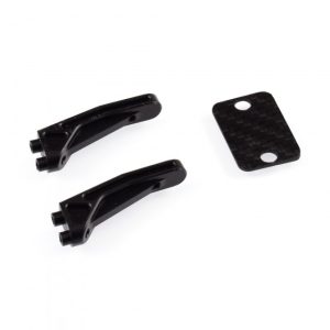 Lowered -5mm POM LCG wing mount with carbon shim (Associated B6.1, B6.2 or B6.3)