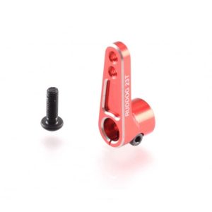 Red aluminium offset servo arm - 23 spline