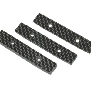 Carbon fibre rear hinge pin brace spacers - 3 pcs (X6 Cubed, X60-CF or SCX60-CF)
