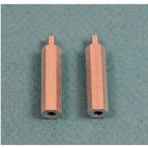 3mm x 25mm aluminium threaded stand offs - male/female - 2 (SCX60CF or X60CF)