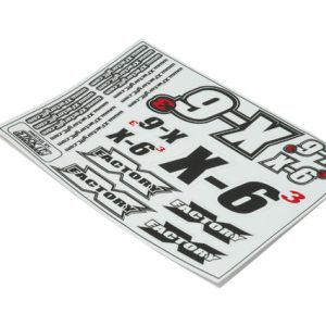 Printed vinyl decal sheet (X6 Cubed)